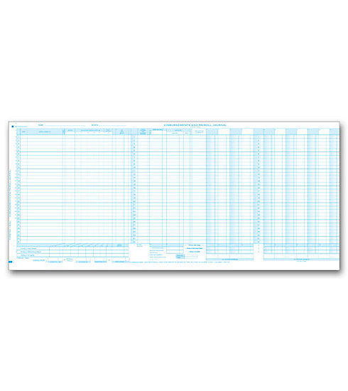 Payroll and Cash Disb Max Columns Journal