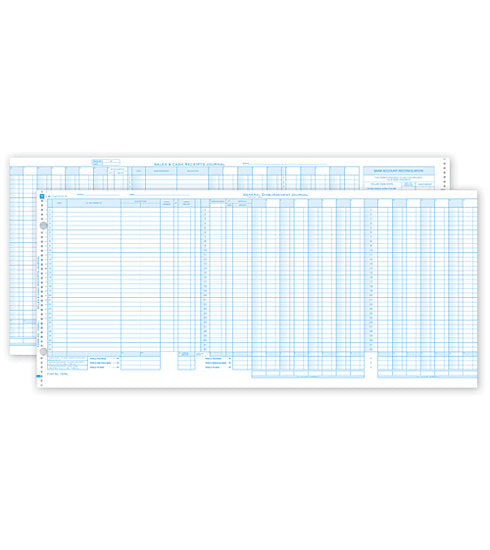 Create a detailed and convenient transaction record including account tracking of checks, payments, transfers, withdrawals and deposits.

    Compatible with 190CC and 190NC Checks
    Compatible with 9005D Folding Bookkeeper w/Locking Bar
    23 general disbursement columns.
    Compatible with 190DJ Duplicate Journal
    Compatible with 190NL Ledger