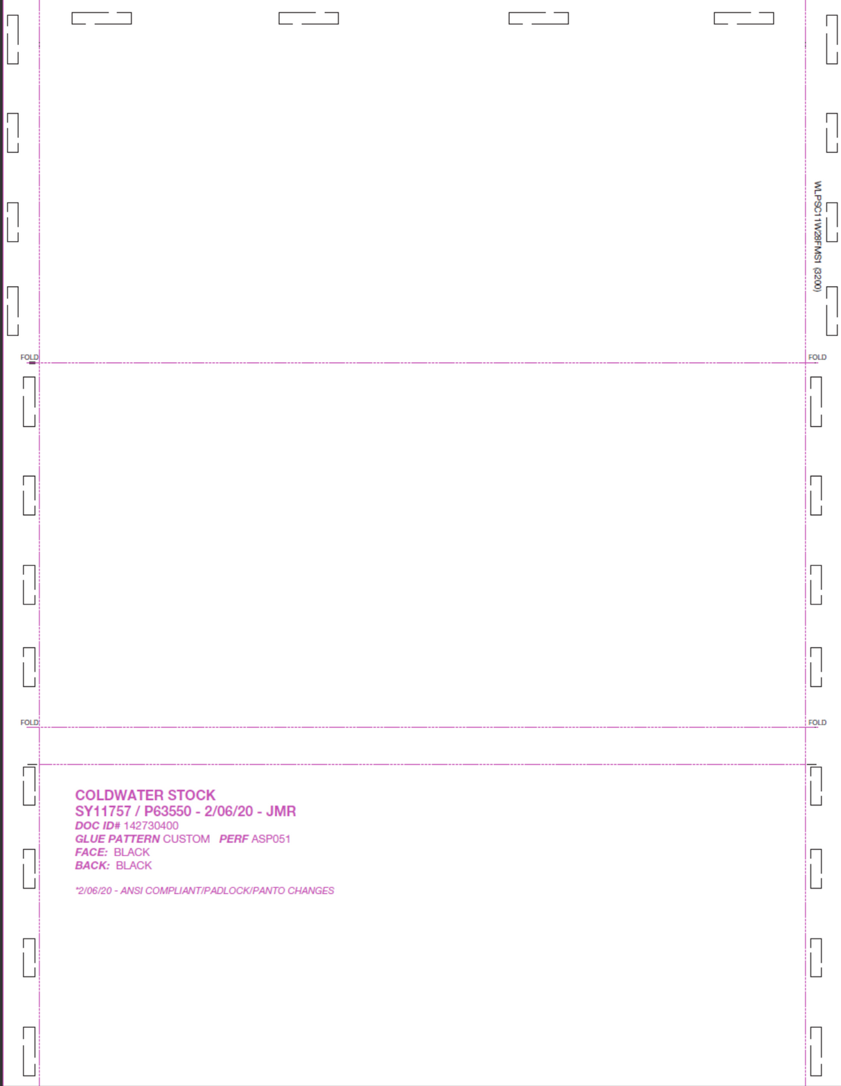 2 UP C Fold, 17 x 11 C Fold