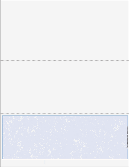 Marble Blue Blank Business Check on Bottom - Better Security