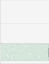Marble Green Blank Business Check on Bottom - Better Security