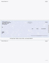 Marble Blue Imprinted Business Checks in Middle - Better Security