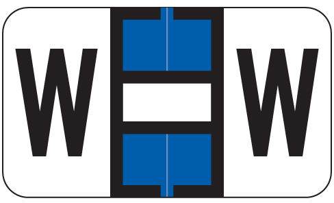 W-1100 Series Jetter Compatible Alpha Roll Label