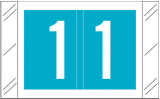 W-3400 Series, COL'R' TAB, Compatible Numeric Roll Labels