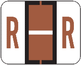 w-4500 Series, SMEAD/TAB Compatible Alpha Roll Labels