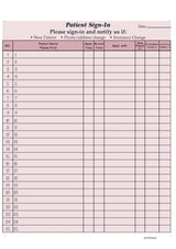 Patient Sign-In Forms (Packs of 125)