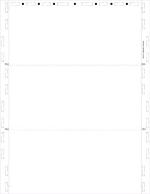 Form, Slide Open, Two blockouts 28# MOCR, 8-1/2" X 11" C-Fold