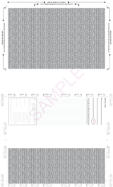 Check, Void Pantograph, Teal 328 EZ-fold 28#, 8-1/2" x 14" Eccentric Z-Fold EZ-fold