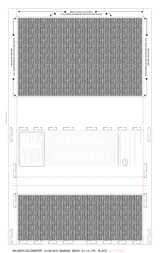 Check, Stock, Blank, Two Blockouts 28#, 8-1/2" x 14" Eccentric Z-Fold EZ-fold