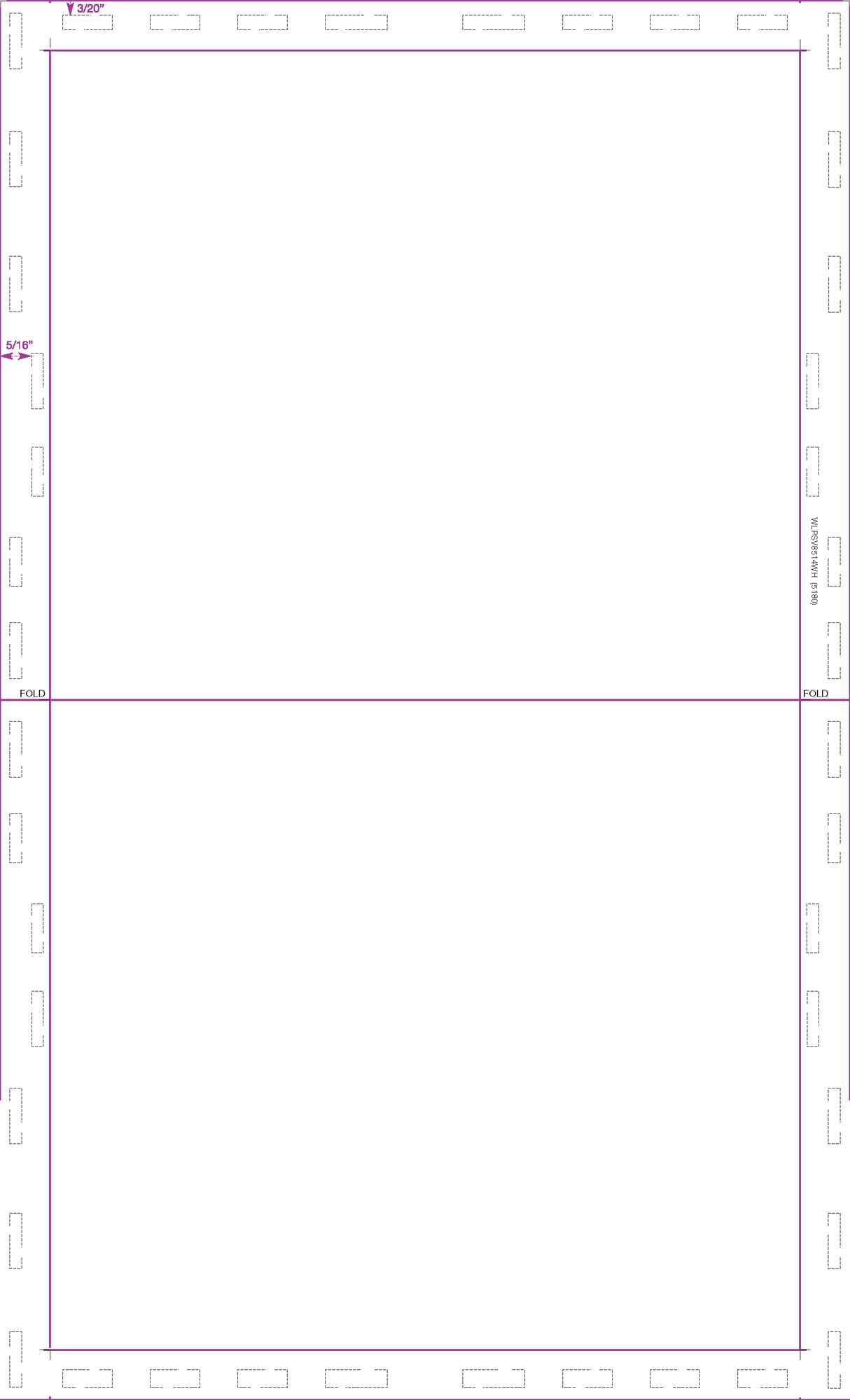 Form, Blank, No Blockouts, 28#, 8-1/2" x 14" V-Fold