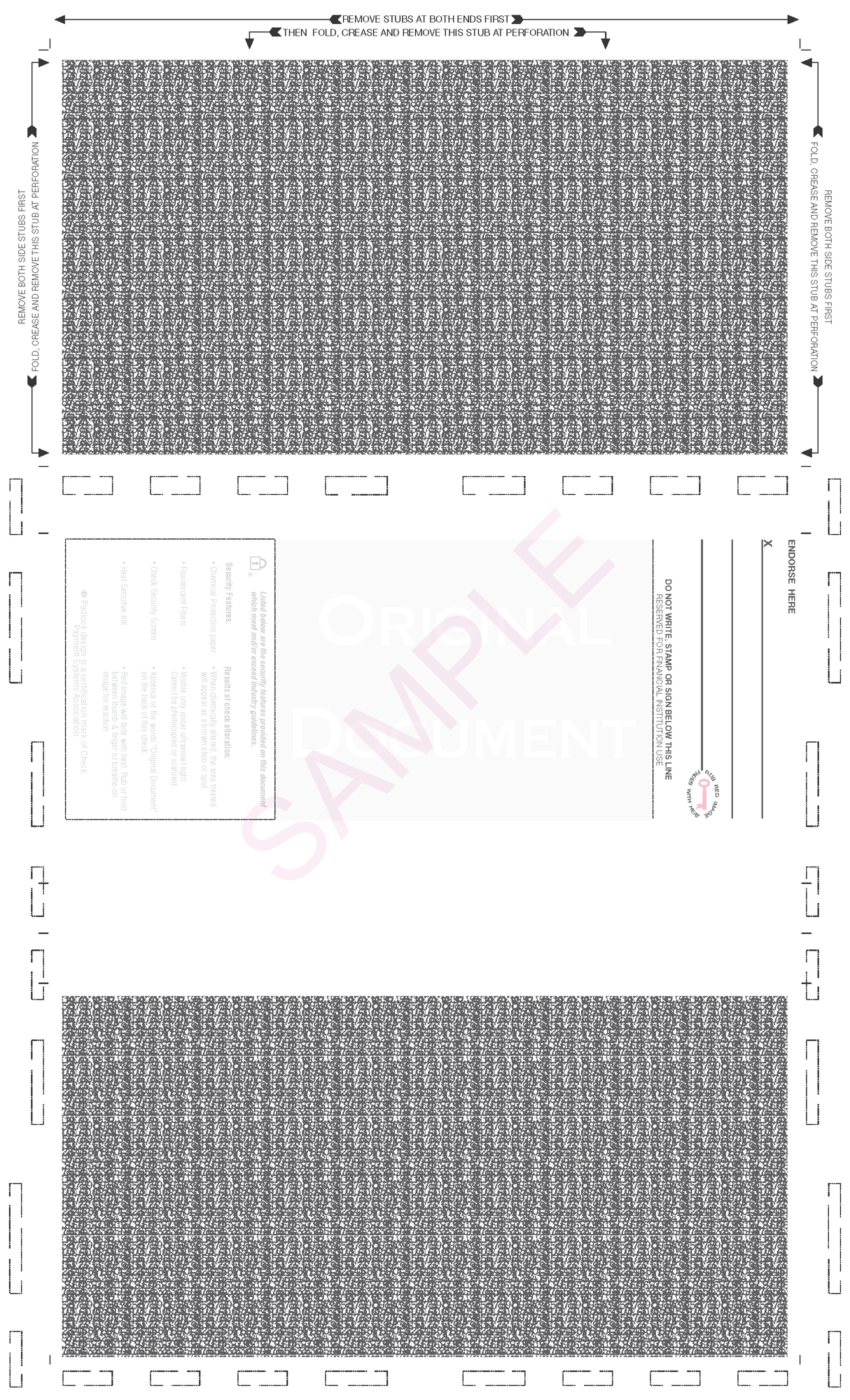 Z-Fold 8 1/2" x 14" Check Teal