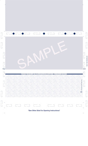 Check, Void Pantograph, Blue 281, Extra Voucher 28#, 8-1/2" x 14" ZX-Fold