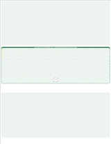 Linen Green Blank Check in Middle