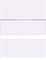 Linen Purple Blank Check in Middle