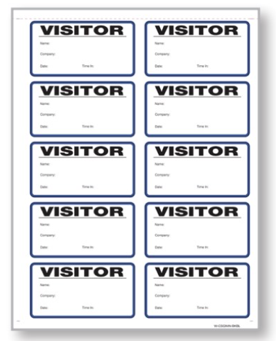 Visitor Badge (500 Pk)