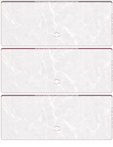 Marble Blank Business Checks 3 up - 3 Colors Available