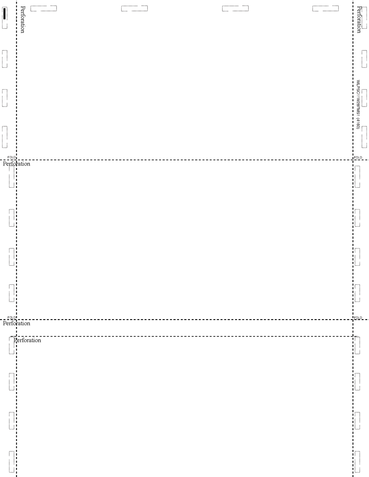 Form, Blank, 1 blockout, 28# MOCR, 8-1/2" X 11 C-Fold