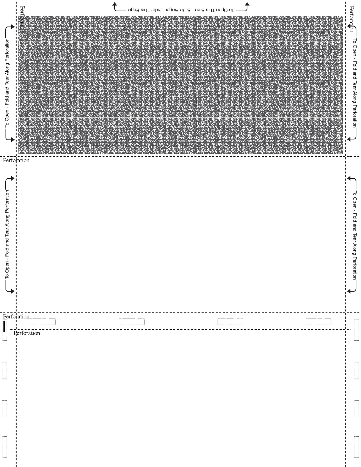 Form, Blank, 1 blockout, 28# MOCR, 8-1/2" X 11 C-Fold