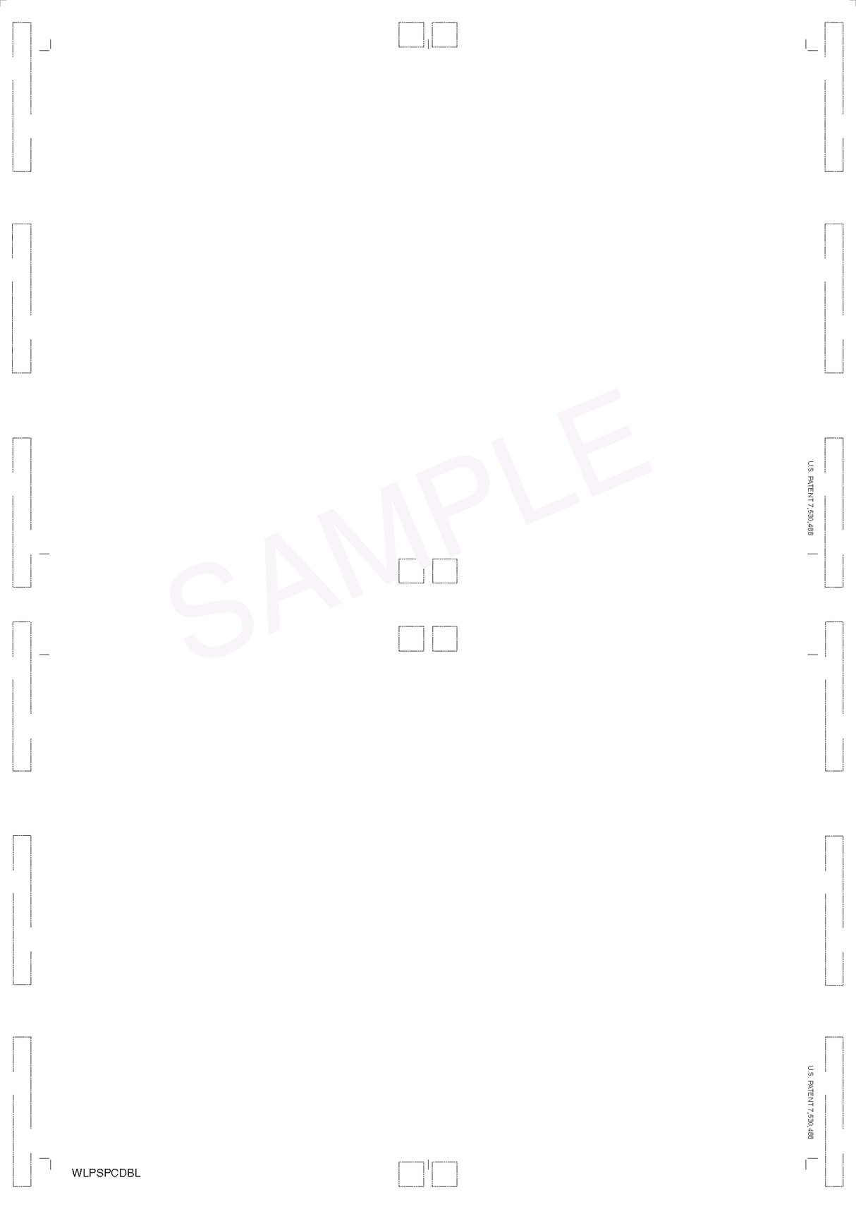 2-Up Postcard Blank, 100# Tag, 8-1/2" X 12" V-Fold