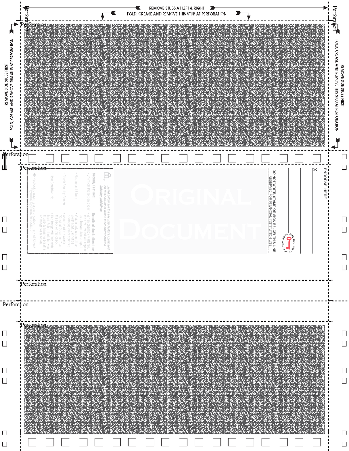 Check, Blue 281, 24#, 8-1/2" x 11" Z-Fold