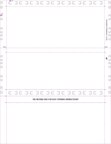 Form, Stock, Blank, Two Blockouts, 24# MOCR, 8-1/2" x 11" Z-Fold