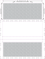 Form, Stock, Blank, Two Blockouts, 24# MOCR, 8-1/2" x 11" Z-Fold