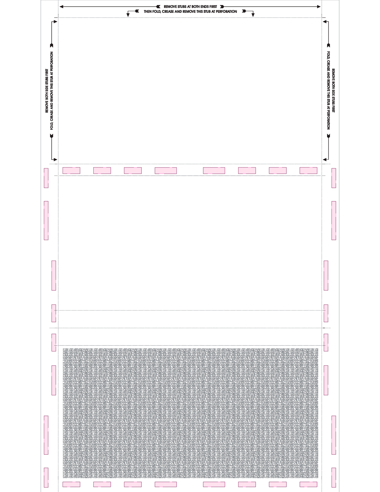 Form, Blue 288, Two blockouts, 28#MOCR, 8-1/2" x 14" Z-Fold