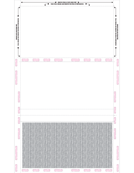 Form, Blue 288, Two blockouts, 28#MOCR, 8-1/2" x 14" Z-Fold