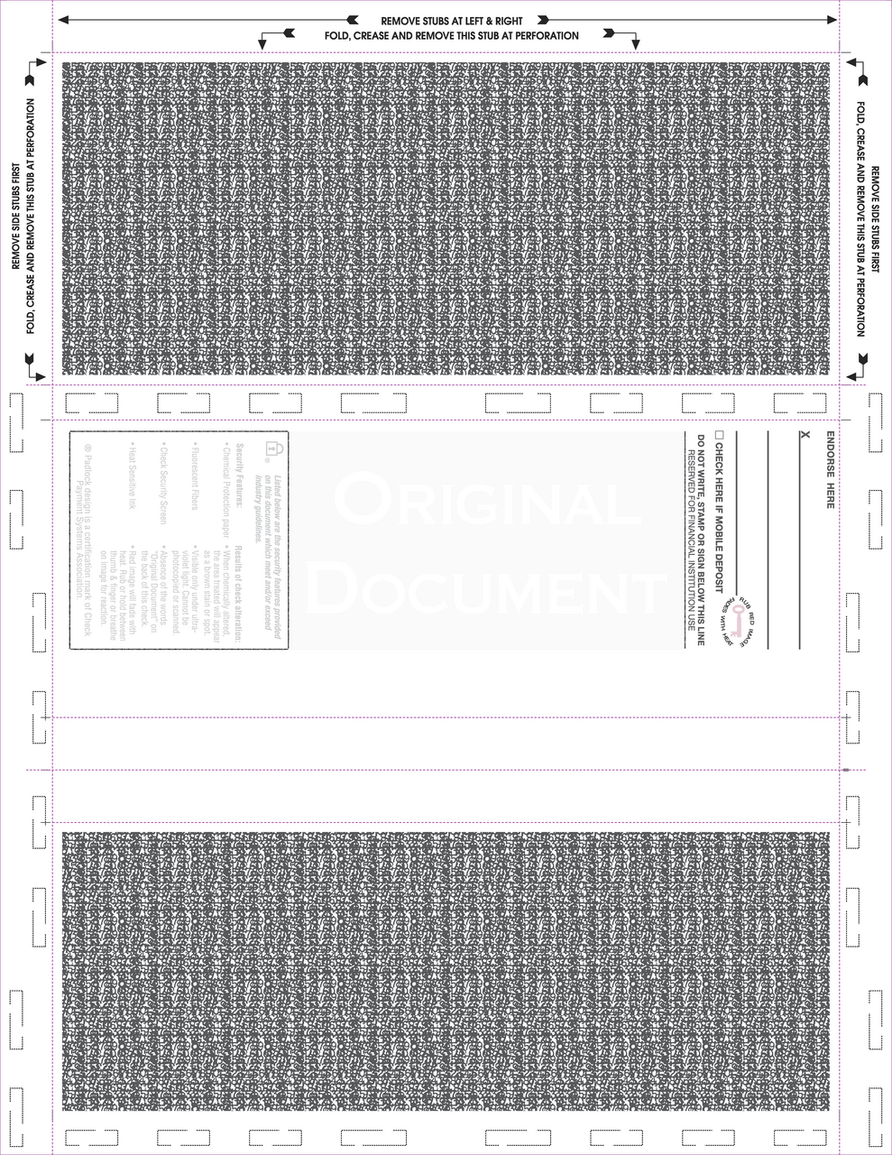 Z-Fold 8 1/2" x 11" Check Blue/Red/Blue